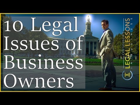 , title : 'Legal Issues in Business -- Top 10'