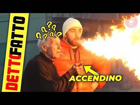 Ask a Passerby for a Lighter and Become a Fire Breather - [Detto Fatto Ep.103] - theShow+