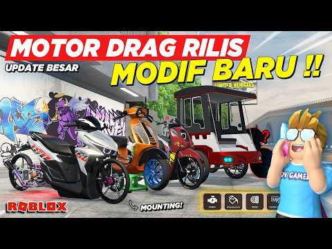 RDID UPDATE BESAR RILIS !! BANYAK MOTOR DRAG LIMITED VARIO MODIFIKASI MOUNTING BECAK BARU - Roblox