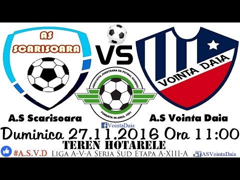 A.S Scarisoara - A.S Vointa Daia | 27.11.2016 | Scor 4-2 | Liga a5a Seria Sud [ Rezumat Video ]
