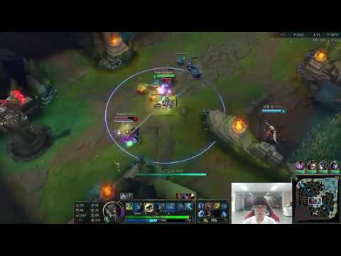 SKT T1 Faker Stream Best Play   Galio vs LeBlanc   MID 2
