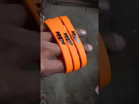Printed silicon wristband