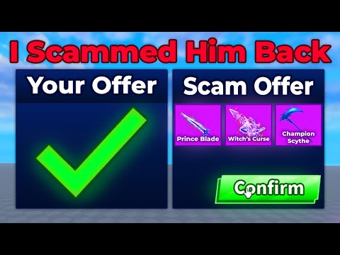 He Tried To SCAM Me, So I SCAMMED Him Back in Blade Ball Trading
