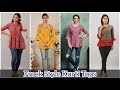 Short Kurti For Women Girls New Printed Tops Design 2022 Short Kurti Design Frock Kurti Tops