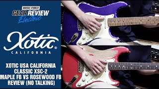 Video thumbnail for Xotic USA California Classic XSC-2 Roasted Flame Maple FB VS Rosewood FB Review (No Talking) by Music Force Official