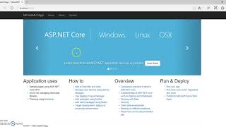 Building & Deploying ASP.NET Core 2.0 MVC Web Application To Azure Using Visual Studio 2017