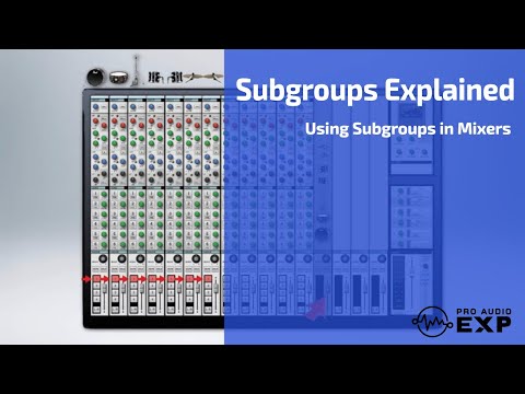 A Visual Explanation of how Subgroups work in Audio Mixers