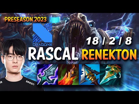 DRX Rascal RENEKTON vs AATROX Top - KR Ranked