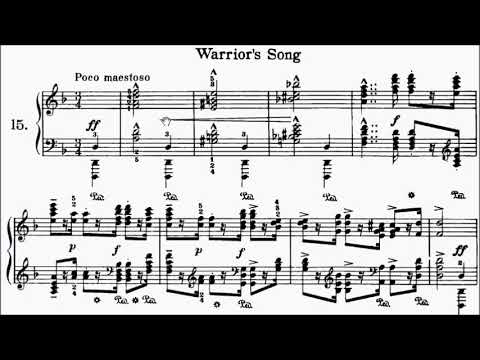 Heller 25 Studies Op.45 No.15 Warrior's Song Sheet Music