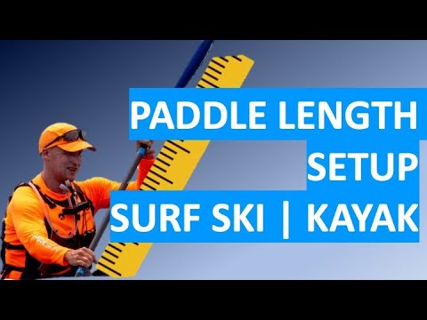 How to set your paddle length and hand position for beginner paddlers. Surf Ski or Kayak Technique.