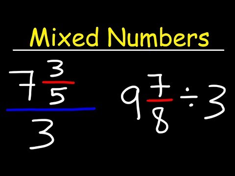 Dividing Mixed Numbers By Whole Numbers Video
