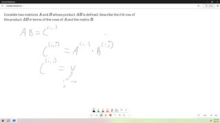 Download the video "Compute the product of the two matrices below, AB. Do this using the definitions of the matrix-vect…"