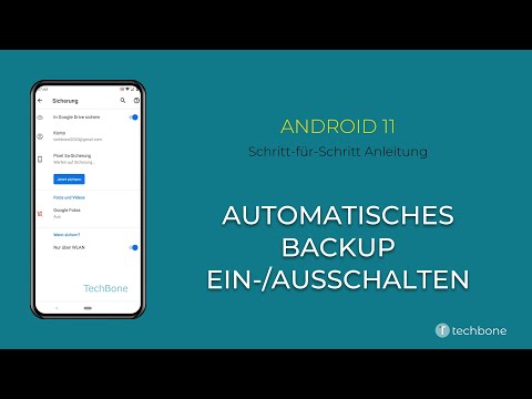 Automatisches Backup ein-/ausschalten [Android 11]