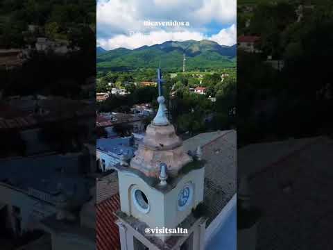 VISTA AEREA DE EL MÁGICO PUEBLO DE CHICOANA EN LA PROVINCIA DE SALTA #salta