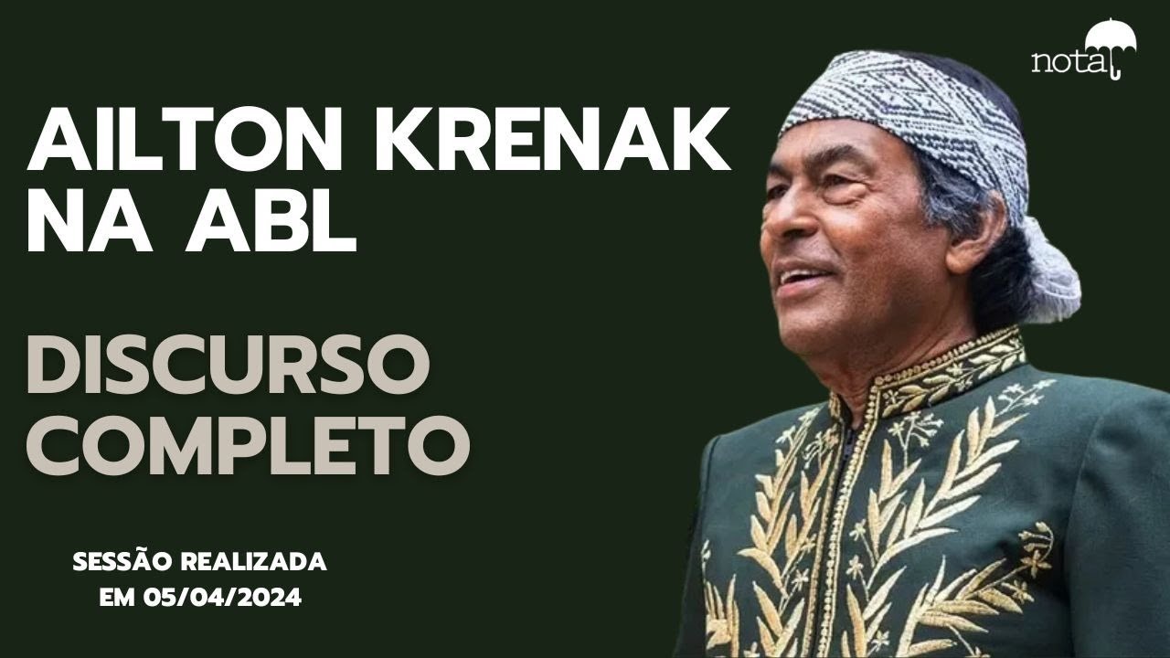 AILTON KRENAK NA ABL | DISCURSO COMPLETO