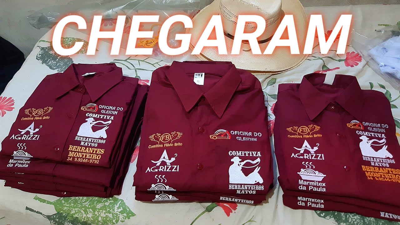 CHEGARAM AS CAMISAS DOS BERRANTEIROS NATOS