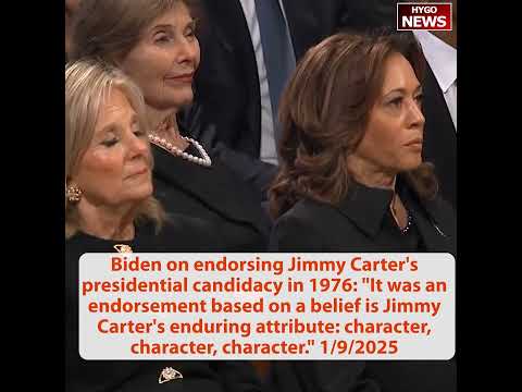 No warm greeting between 2st Couple & 2nd Couple; Biden failed term hang over just as Carter's did