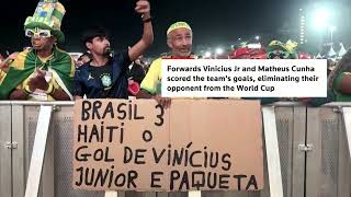 Rio celebrates as Brazil beat Haiti 3-0