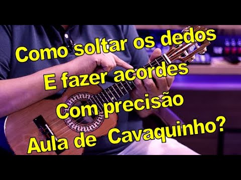 Como soltar os dedos e fazer acordes bem facil no cavaquinho aula 2
