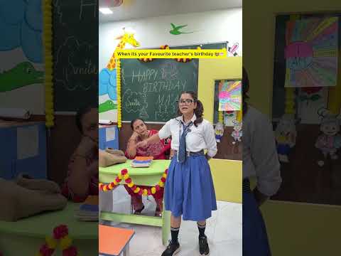 Jab aapki favourite teacher ka birthday ho 🎂👩‍🏫 #shorts #school #sejalgabashorts