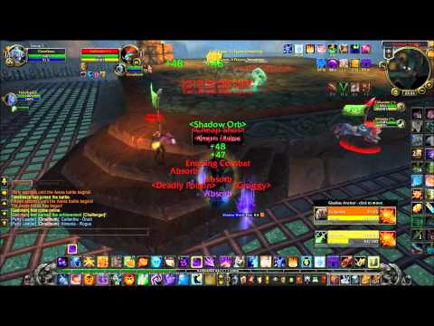 Shadow Priest Frost Mage VS Resto Druid Assassination Rogue 2v2 (Burst like a Bitch.)