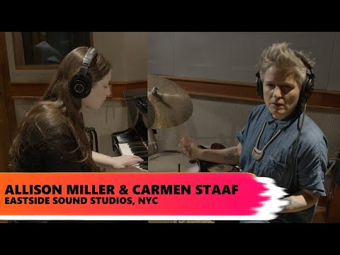 ONE ON ONE: Allison Miller & Carmen Staaf May 2nd, 2021 Eastside Sound Studios New York FULL SESSION online metal music video by ALLISON MILLER