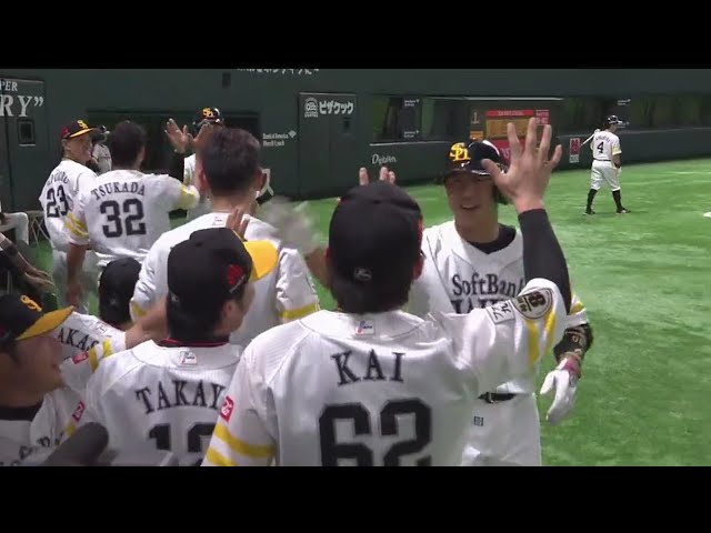 【5回裏】こちらも本拠地初!! ホークス・市川の2号2ラン!! 2018/6/13 H-G
