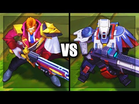 Battle Professor Graves vs Praetorian Graves Epic Skins Comparison - League of Legends