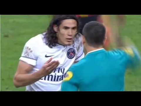 Edinson Cavani Sent Off For Sniper Goal Celebration