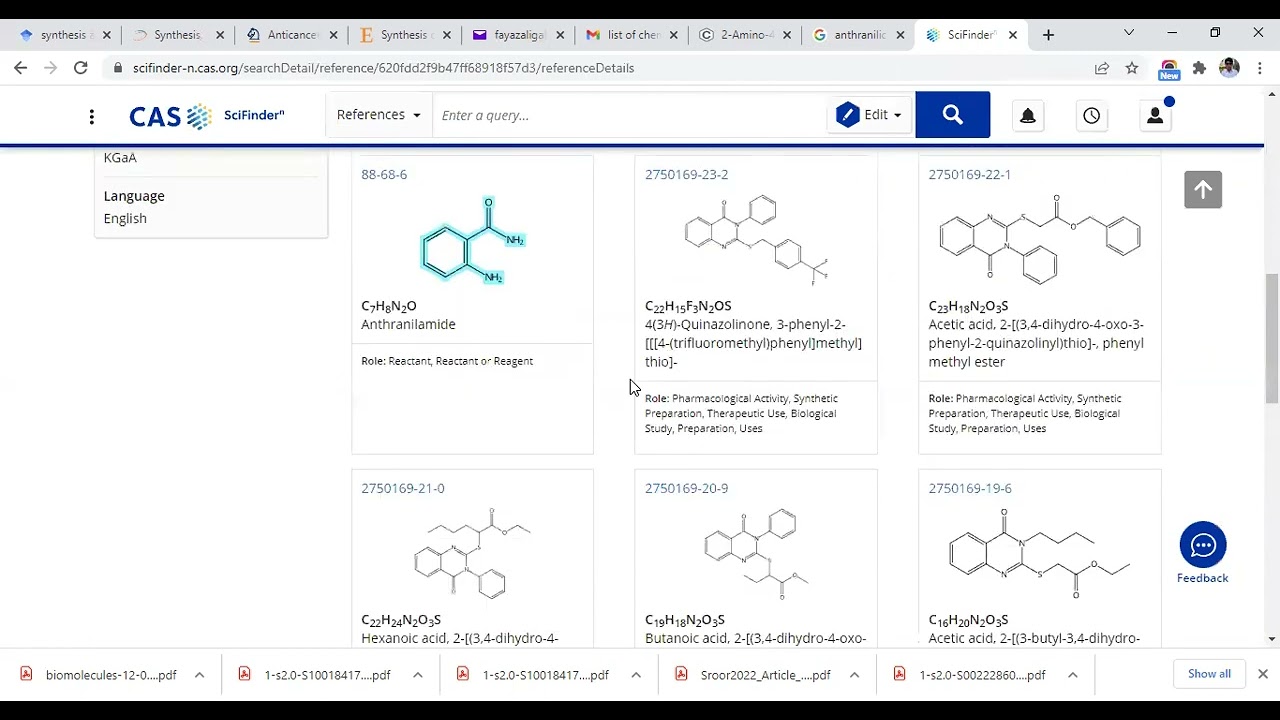 How to search Reactions in Scifinder | Scifinder n