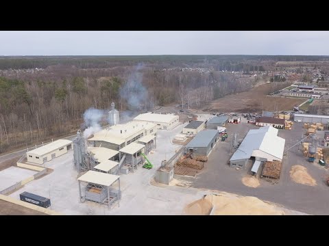 В Гомельском районе открыт пеллетный завод видео