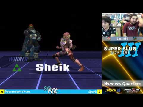 “Super Slug Fighters III” – PotatoesAreYum (Ganon) v. Spark (Sheik) – Winners Quarters