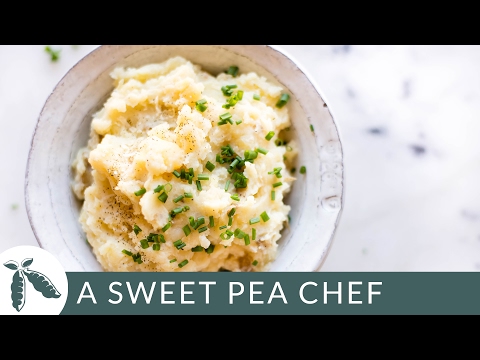 Crock Pot Mashed Potatoes - How to Make Creamy Mashed Potatoes | A Sweet Pea Chef