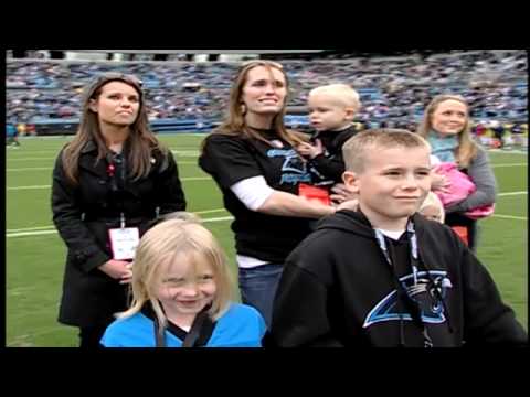 Soldier Surprises Family on field at Panthers Game