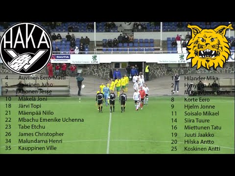 FC Haka - Ilves Suomen Cup 5. kierros 1.4.2016 ottelukooste