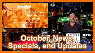 October News, Specials, and Updates