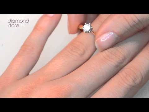 Chloe Diamond 0.50CT High Set 18K Gold Engagement Ring - UT25 72A