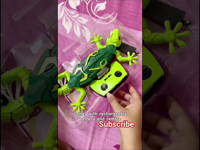 Vídeo relacionado con Charmofun Lagartija Teledirigida, Lagarto Teledirigido con Ojos Led Luminosos, Lagarto Trepador de Paredes, Movimientos Realistas, Juguete Regalos para Niños 4+ Años (Lagartija-Azul)