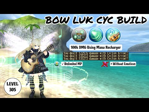 Toram Online - BOW LUK Farmer Build Level Cap 305 | BOW LUK Cyc Build 100k Damage