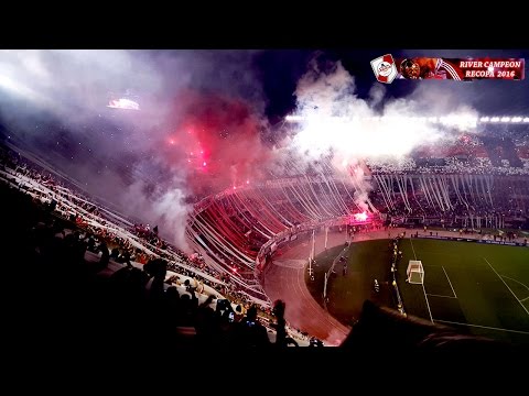 RECIBIMIENTO IMPRESIONANTE EN 4K - River Plate vs Ind. Santa Fé / Recopa 2016