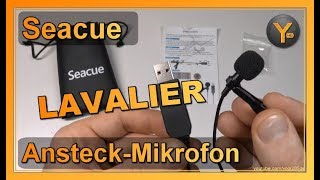Review: Seacue Ansteck-Mikrofon USB Lavalier mit Clip