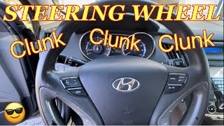 HYUNDAI STEERING WHEEL CLUNKING NOISE FIX - How to Replace Hyundai Kia Steering Coupler for only $9
