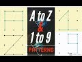 Draw A TO Z Alphabets in pattern lock