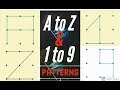 Draw A TO Z Alphabets in pattern lock