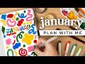 PLAN WITH ME! January 2024 Bullet Journal Setup
