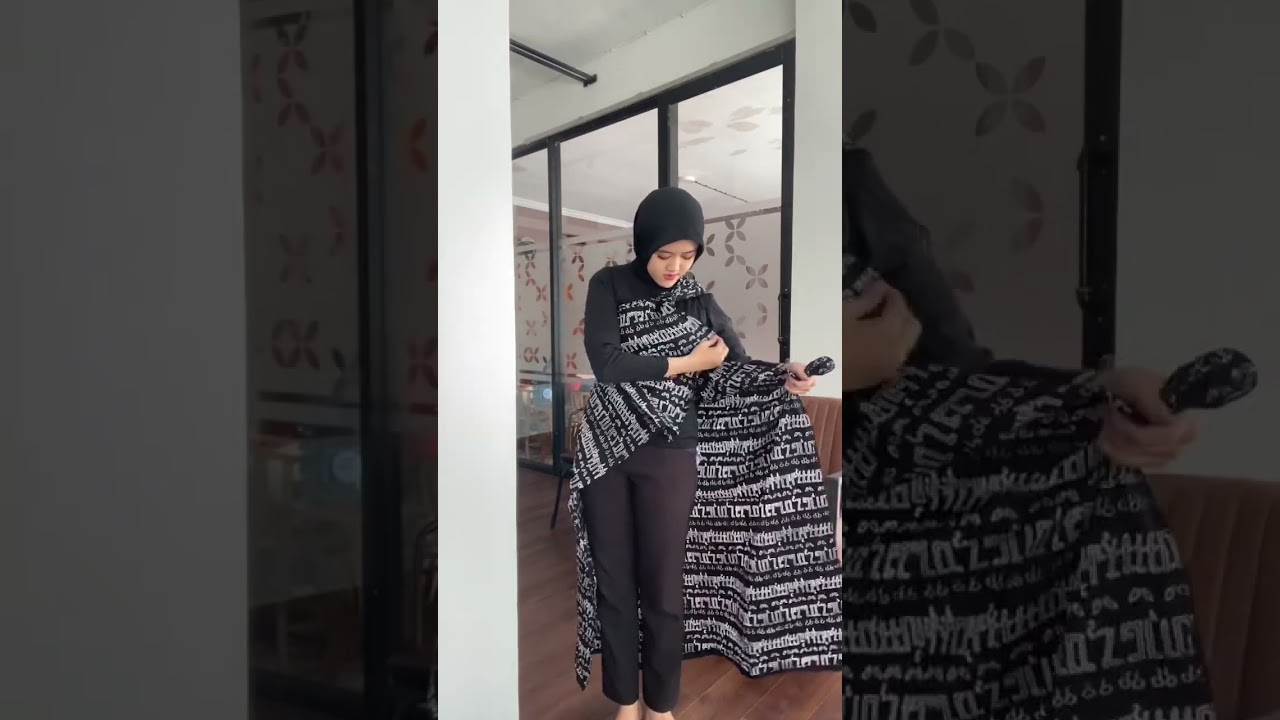 Tutorial dress berkain🤗 #batik #tutorial #outfitideas #batikmodern #batikindonesia #kainbatik