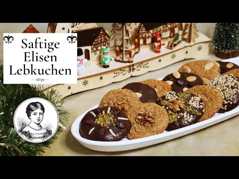 SAFTIGE ELISENLEBKUCHEN SCHNELL & EINFACH SELBER MACHEN - NÜRNBERGER LEBKUCHEN - GERMAN GINGER BREAD