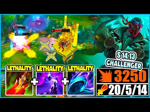 PYKE SUPPORT S14.13 BUT I BUILD A FULL LETHALITY PYKE AND IT'S 100% BROKEN! (ONE SHOT EVERYTHING)