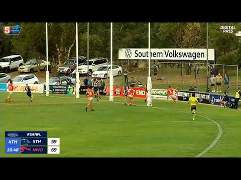 Round 10 SANFL Snapshot - Norwood's Mitch Grigg checkside dribbler