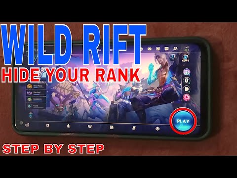 ✅ How To Hide Your Rank In Wild Rift 🔴